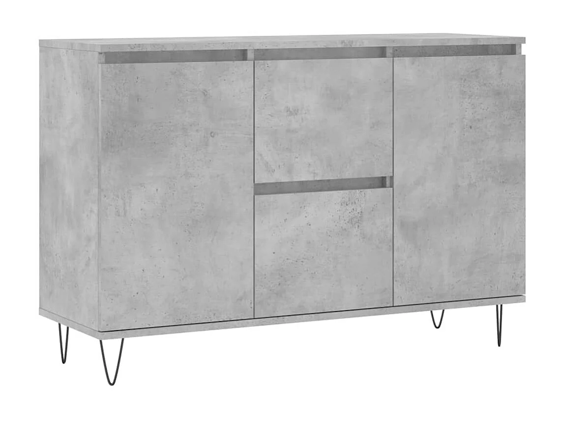 Sideboard Lowboard - Betongrau 104x35x70 cm Holzwerkstoff -RM54361