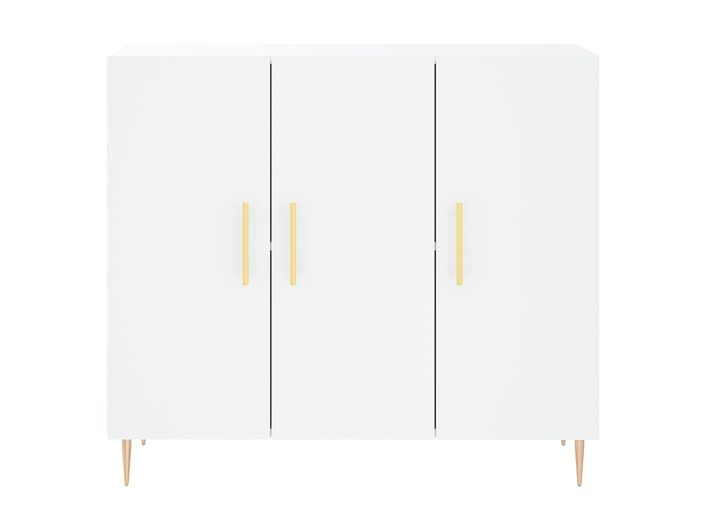 Sideboard Weiß Anrichte 90x34x80 cm Holzwerkstoff -RM67215