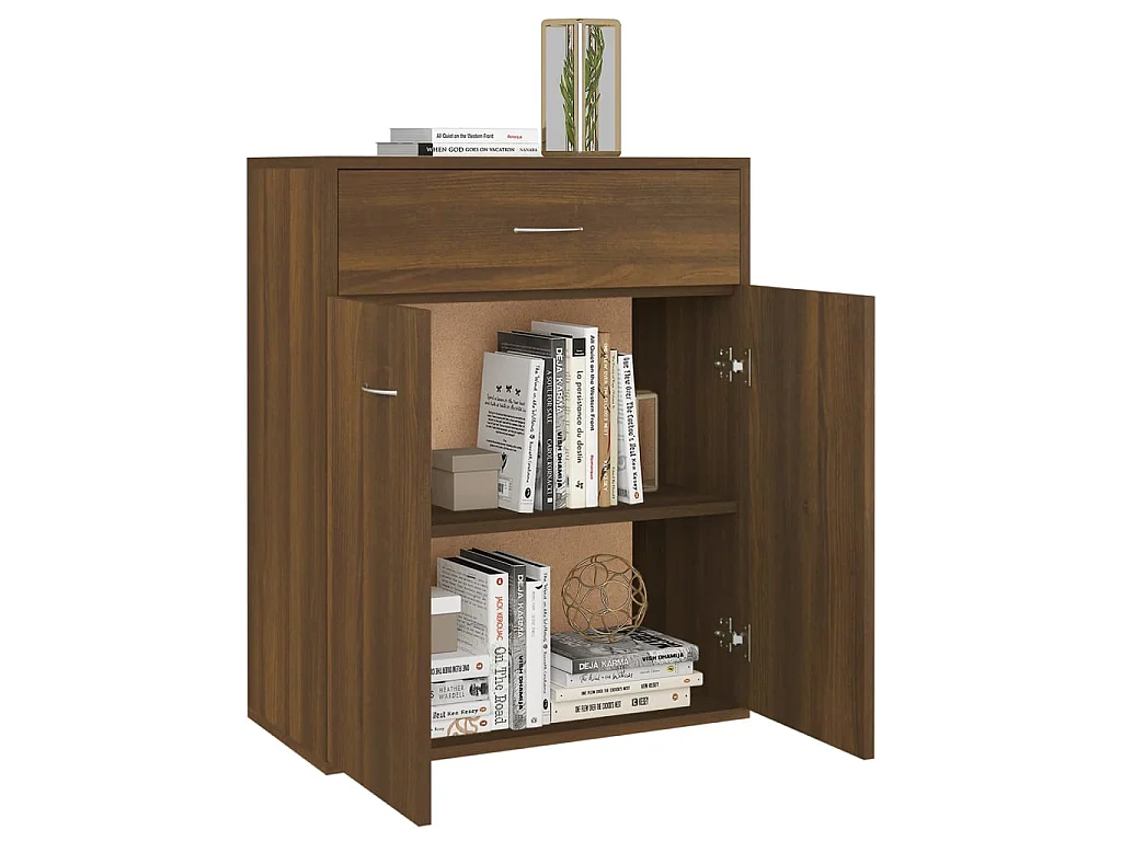 Sideboard Lowboard - Braun Eichen-Optik 60x30x75 cm Holzwerkstoff -RM61422