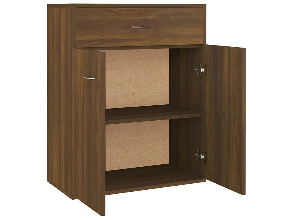 Sideboard Lowboard - Braun Eichen-Optik 60x30x75 cm Holzwerkstoff -RM61422