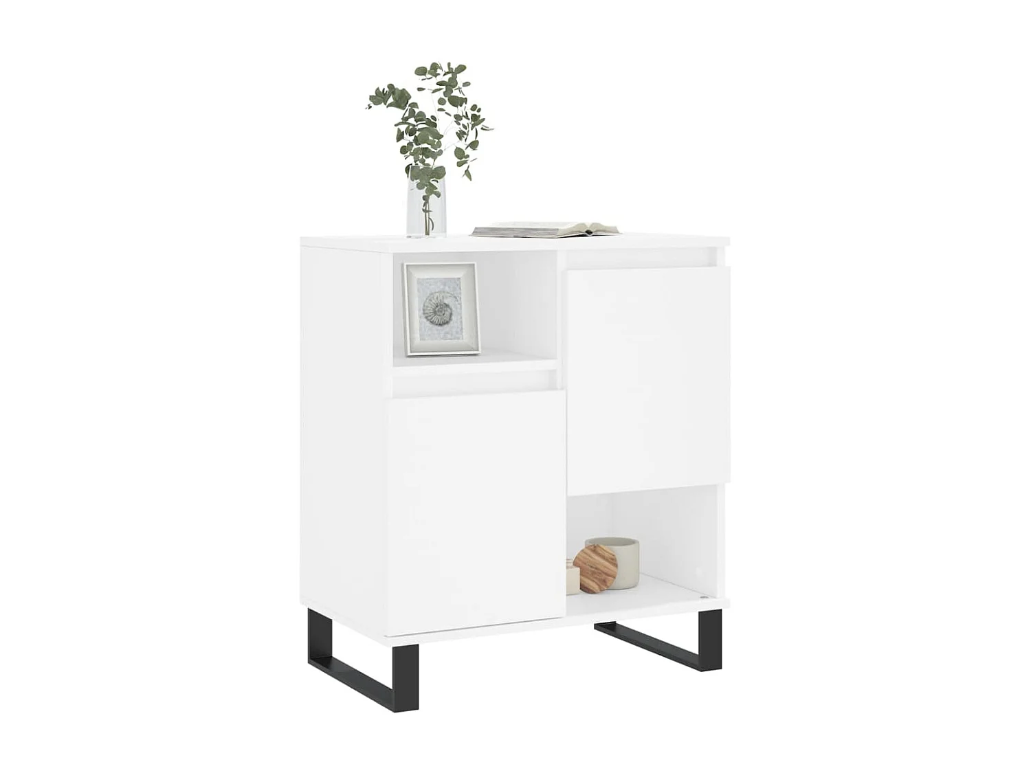 Sideboard Weiß Anrichte 60x35x70 cm Holzwerkstoff -RM98904