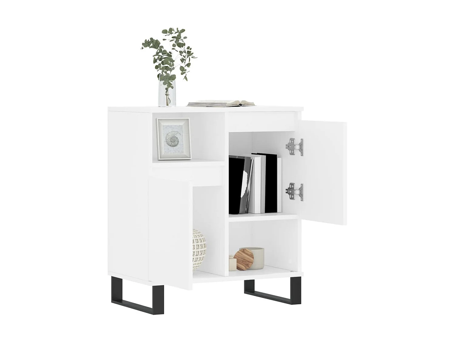 Sideboard Weiß Anrichte 60x35x70 cm Holzwerkstoff -RM98904