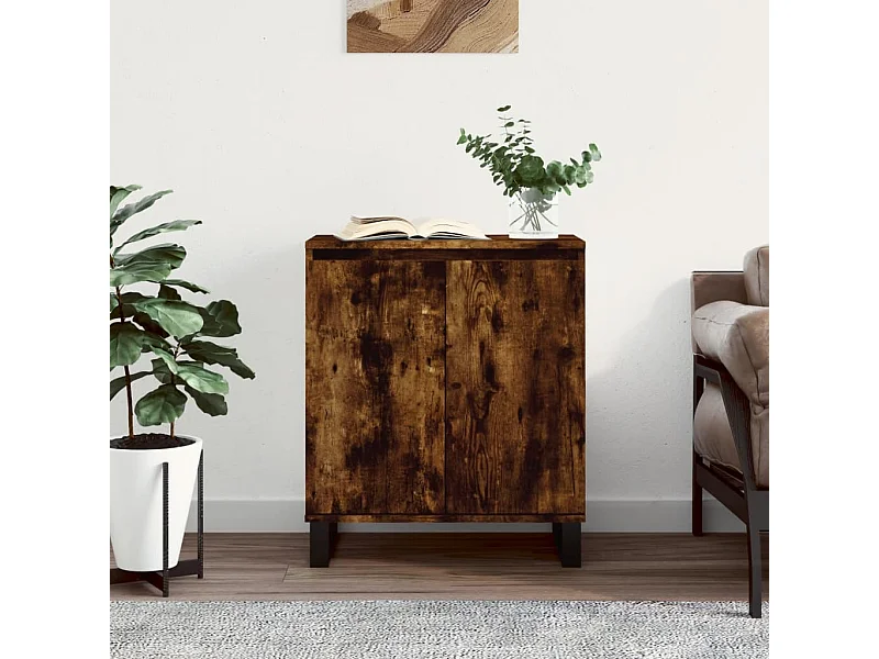 Sideboard Anrichte Räuchereiche 60x35x70 cm Holzwerkstoff -RM67156