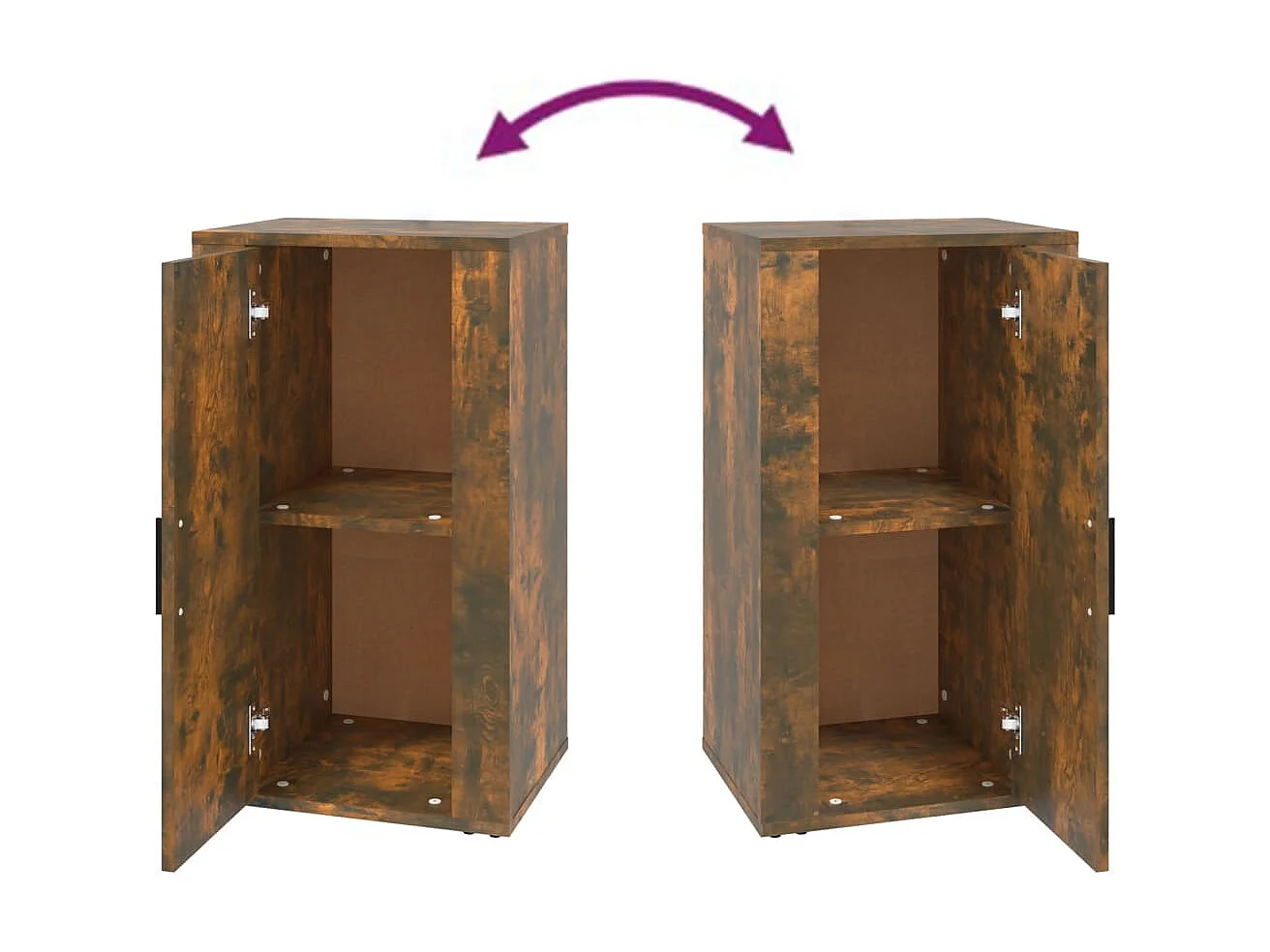 Sideboard Anrichte Räuchereiche 40x33x70 cm Holzwerkstoff -RM87947