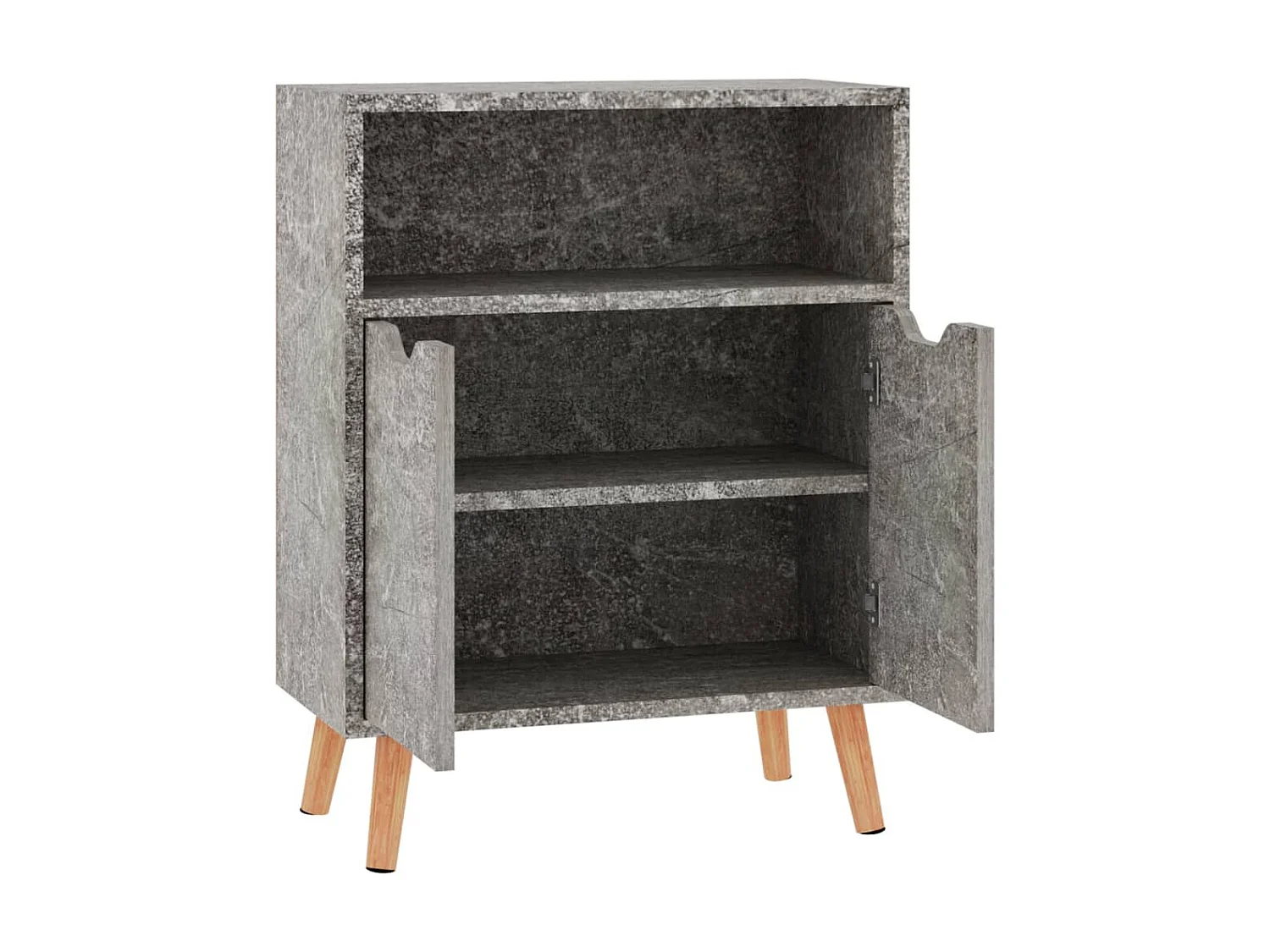 Sideboard Lowboard - Betongrau 60x30x72 cm Holzwerkstoff -RM97567