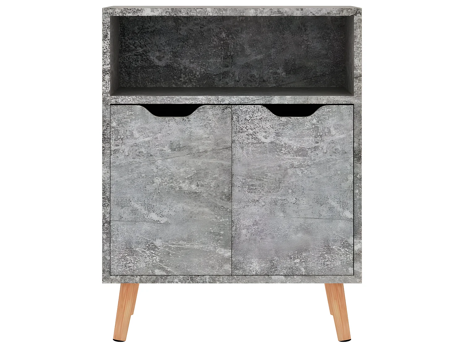 Sideboard Lowboard - Betongrau 60x30x72 cm Holzwerkstoff -RM97567