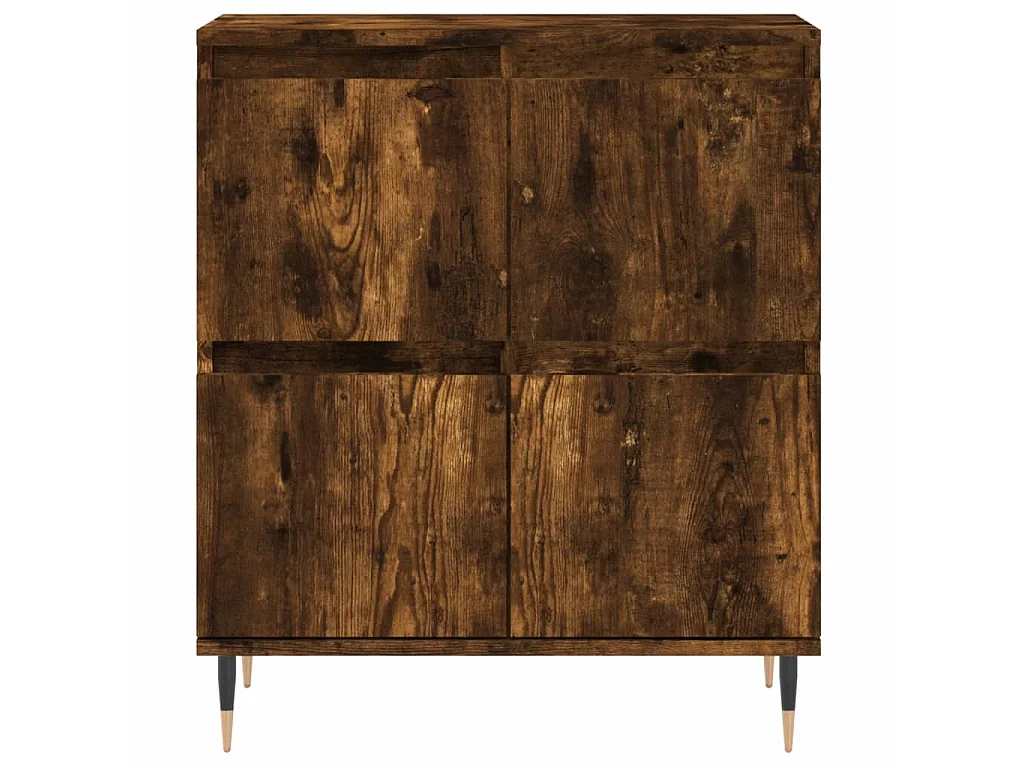 Sideboards im 2er-Set Lowboards Räuchereiche Holzwerkstoff -RM98889