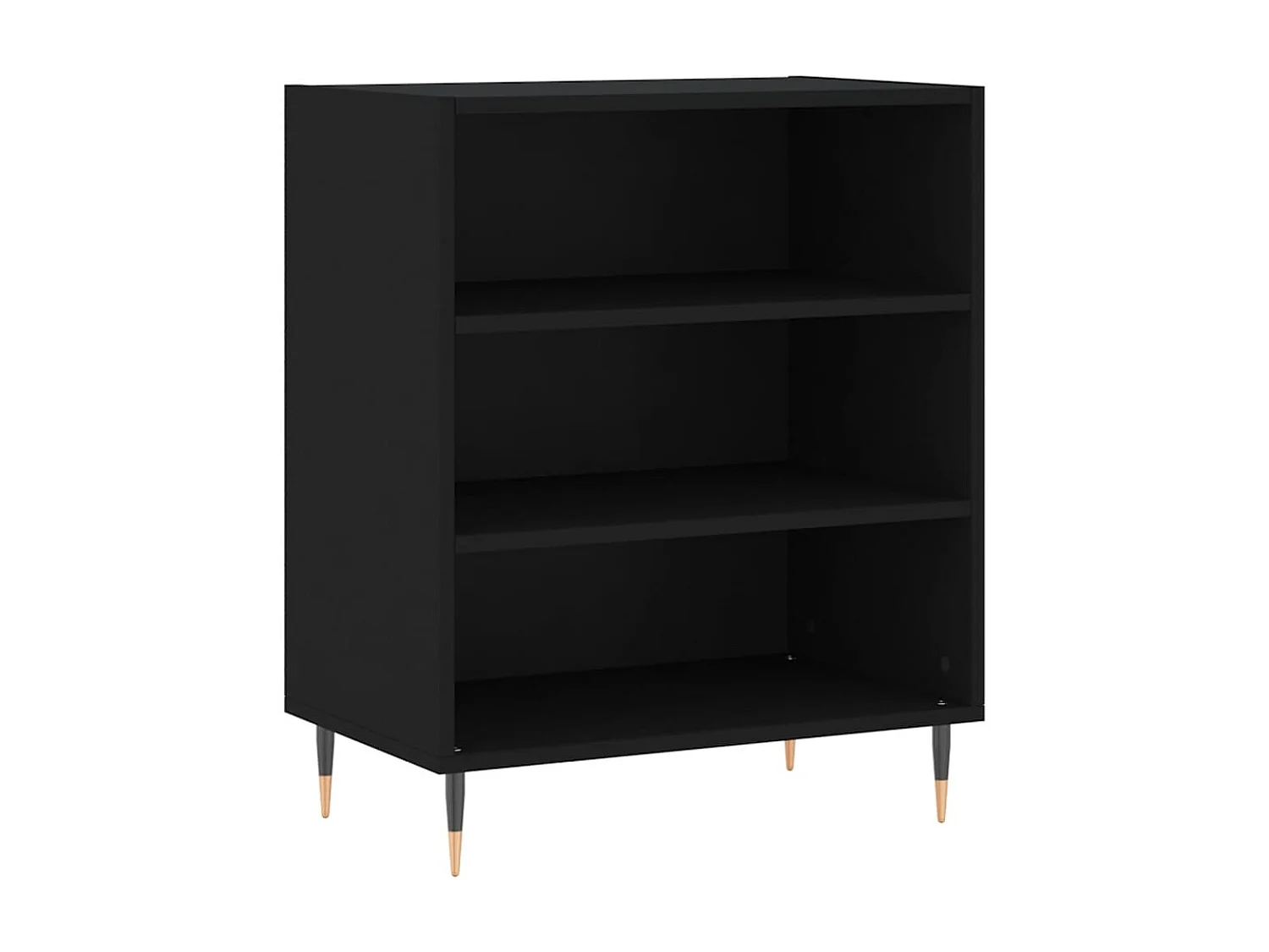 Sideboard Schwarz Anrichte 57x35x70 cm Holzwerkstoff -RM66451