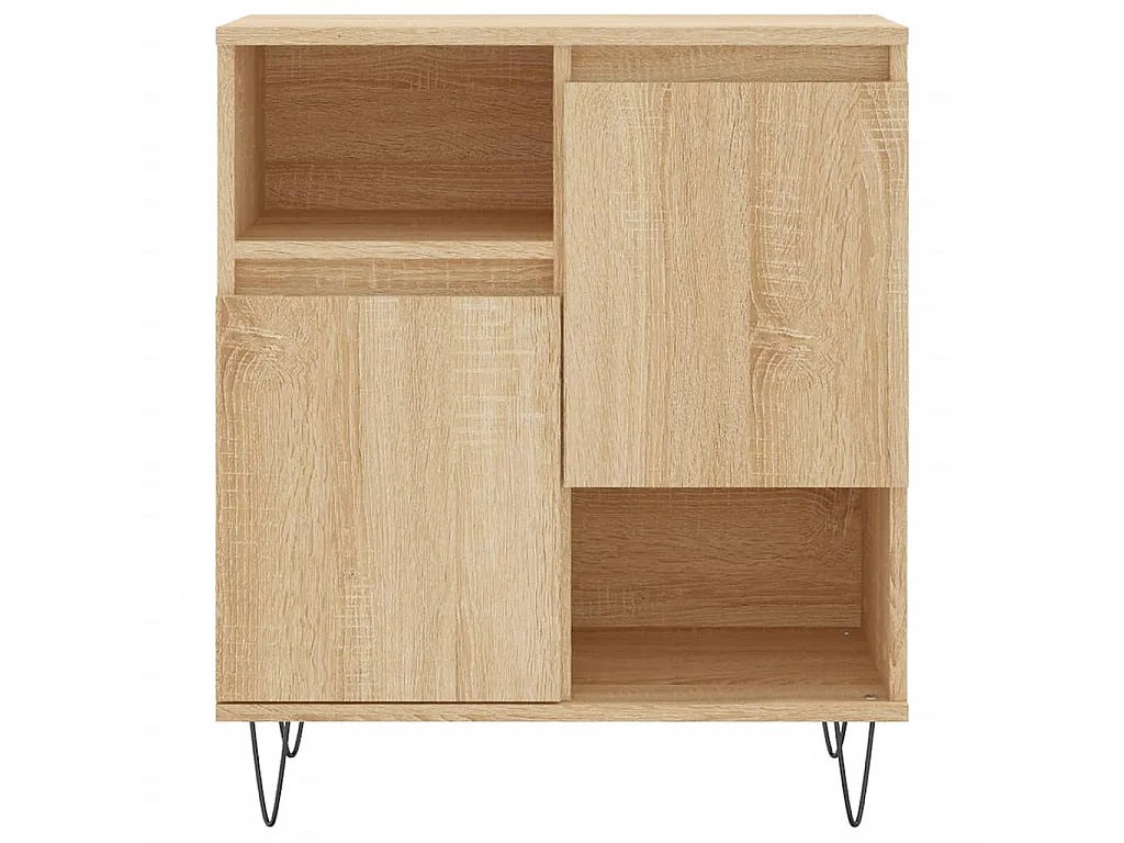 Sideboards im 3er-Set Lowboards Sonoma-Eiche Holzwerkstoff -RM45446