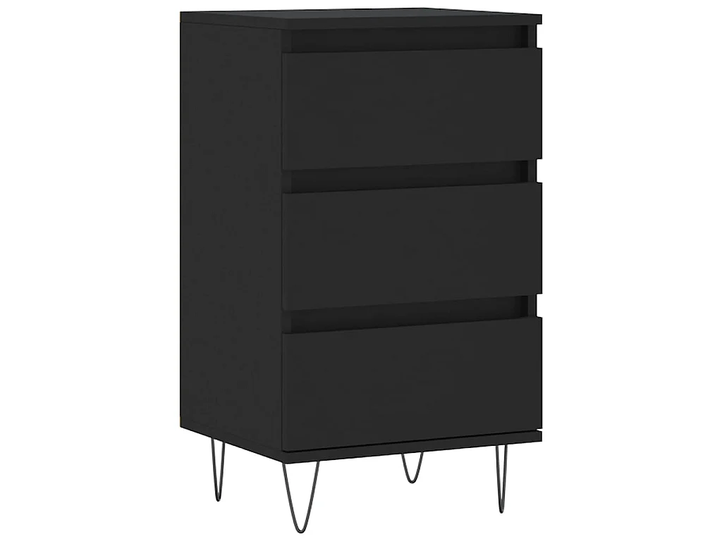 Sideboard Schwarz Anrichte 40x35x70 cm Holzwerkstoff -RM27787