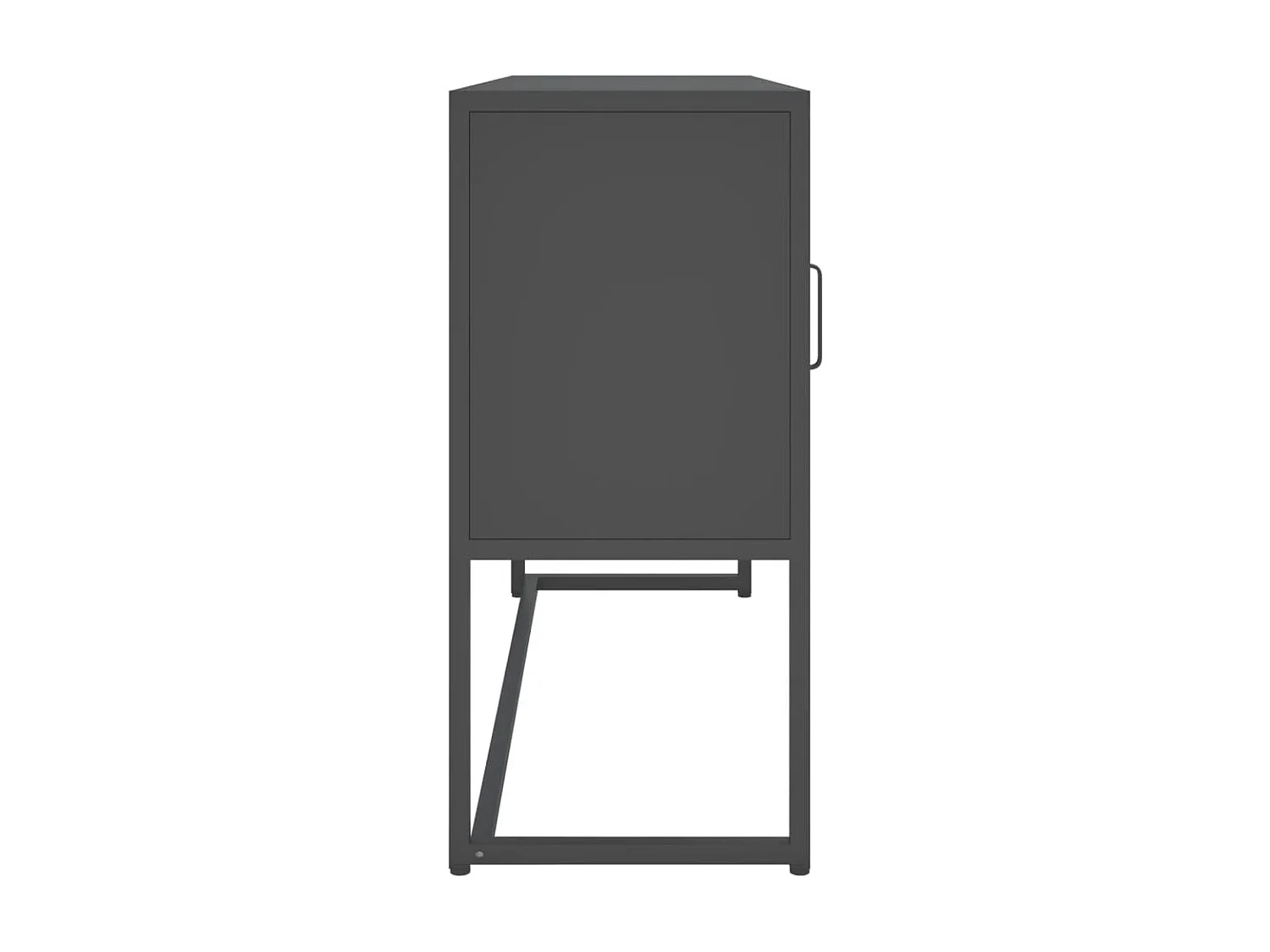 Sideboard Lowboard - Anthrazit 105x35x75 cm Stahl -RM93539