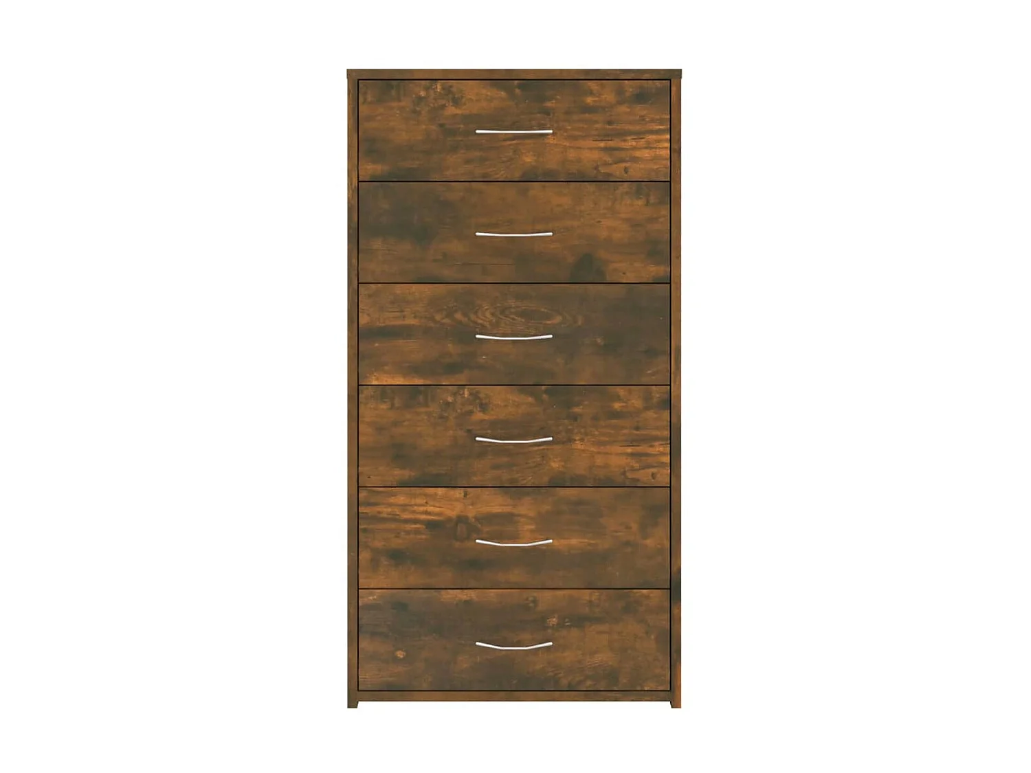 Sideboard Anrichte - 6 Schubladen Räuchereiche 50x34x96 cm Holzwerkstoff -RM31501