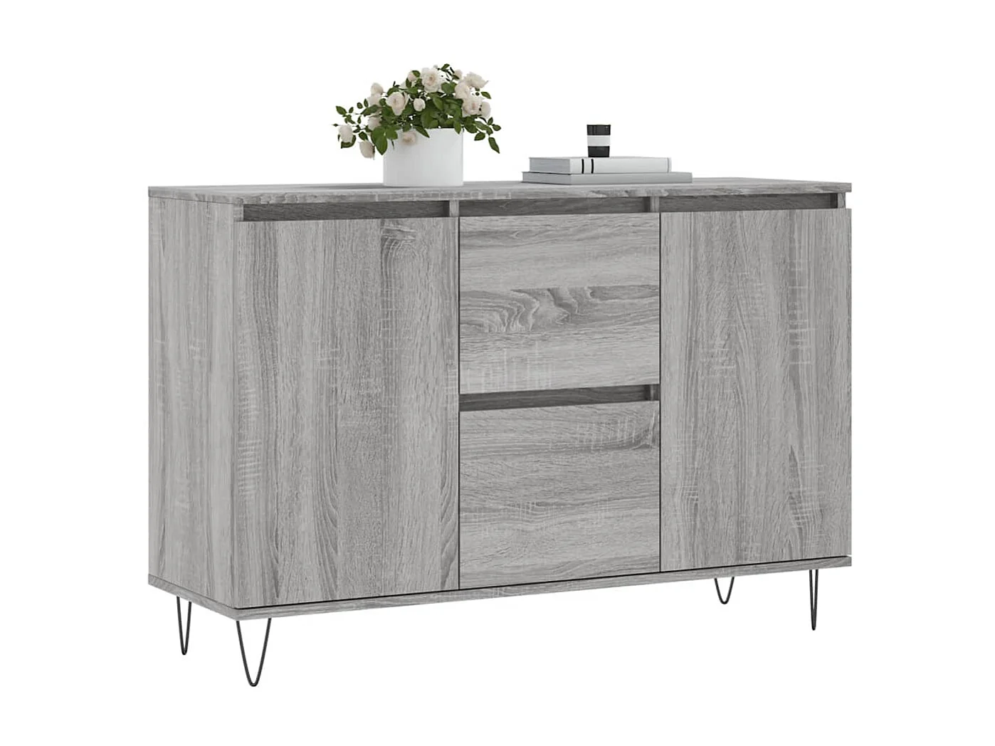 Sideboard Grau Sonoma - Lowboard 104x35x70 cm Holzwerkstoff -RM31359