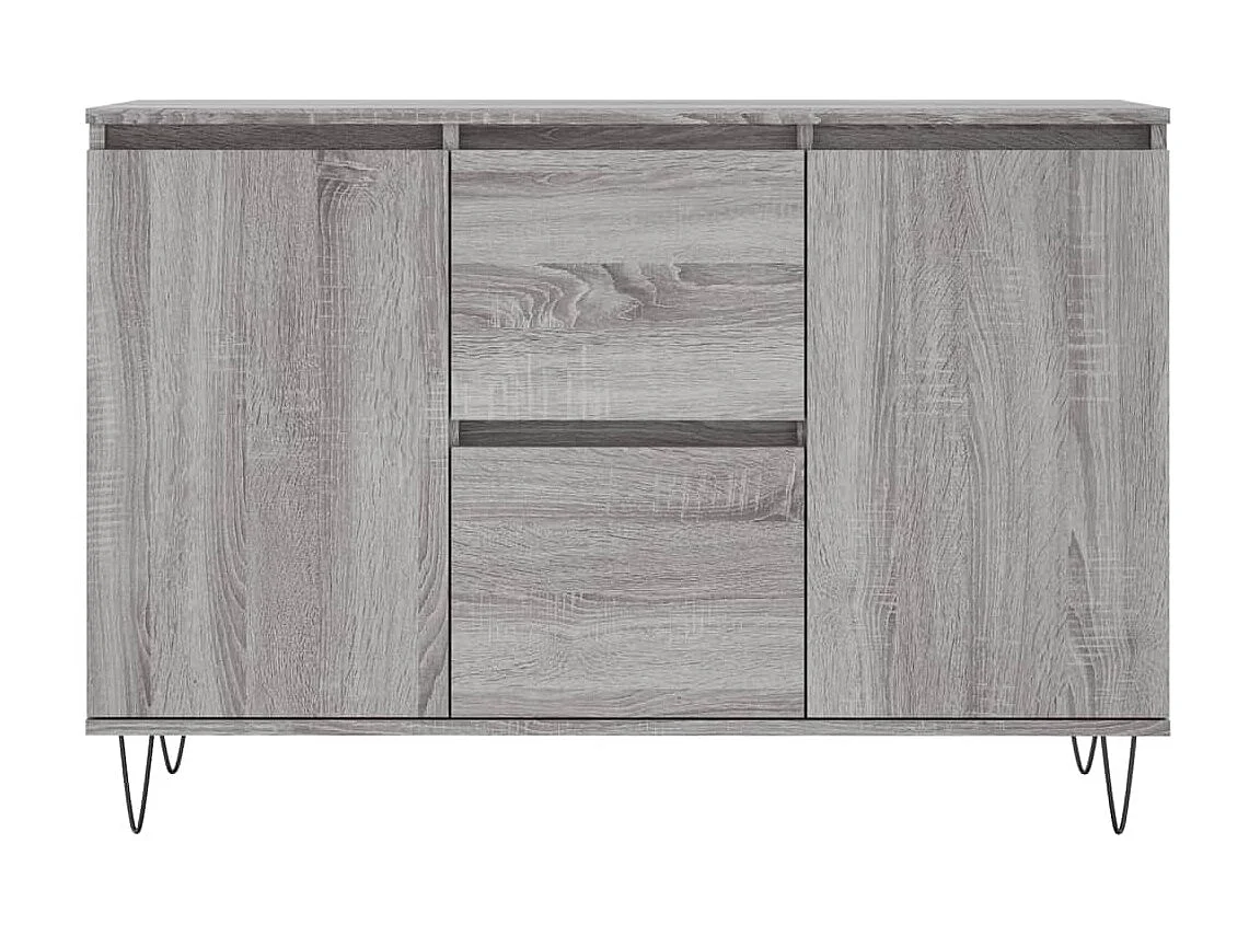 Sideboard Grau Sonoma - Lowboard 104x35x70 cm Holzwerkstoff -RM31359