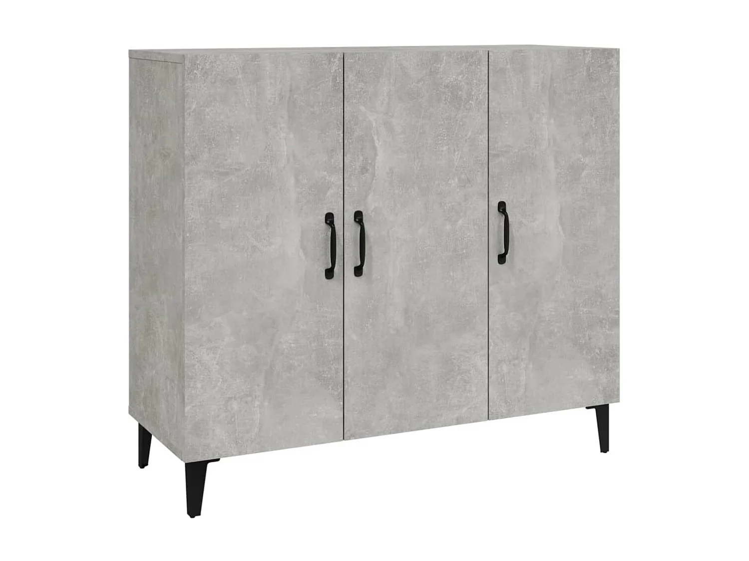 Sideboard Lowboard - Betongrau 90x34x80 cm Holzwerkstoff -RM71250