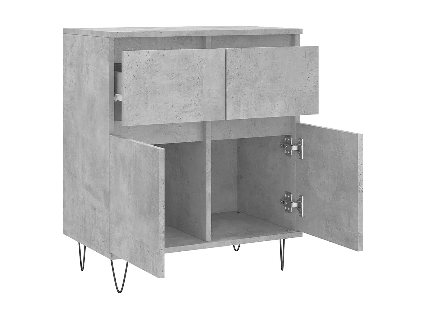 Sideboard Lowboard - Betongrau 60x35x70 cm Holzwerkstoff -RM33034