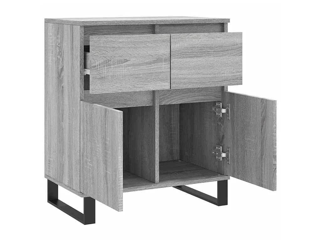 Sideboard Grau Sonoma - Lowboard 60x35x70 cm Holzwerkstoff -RM50052