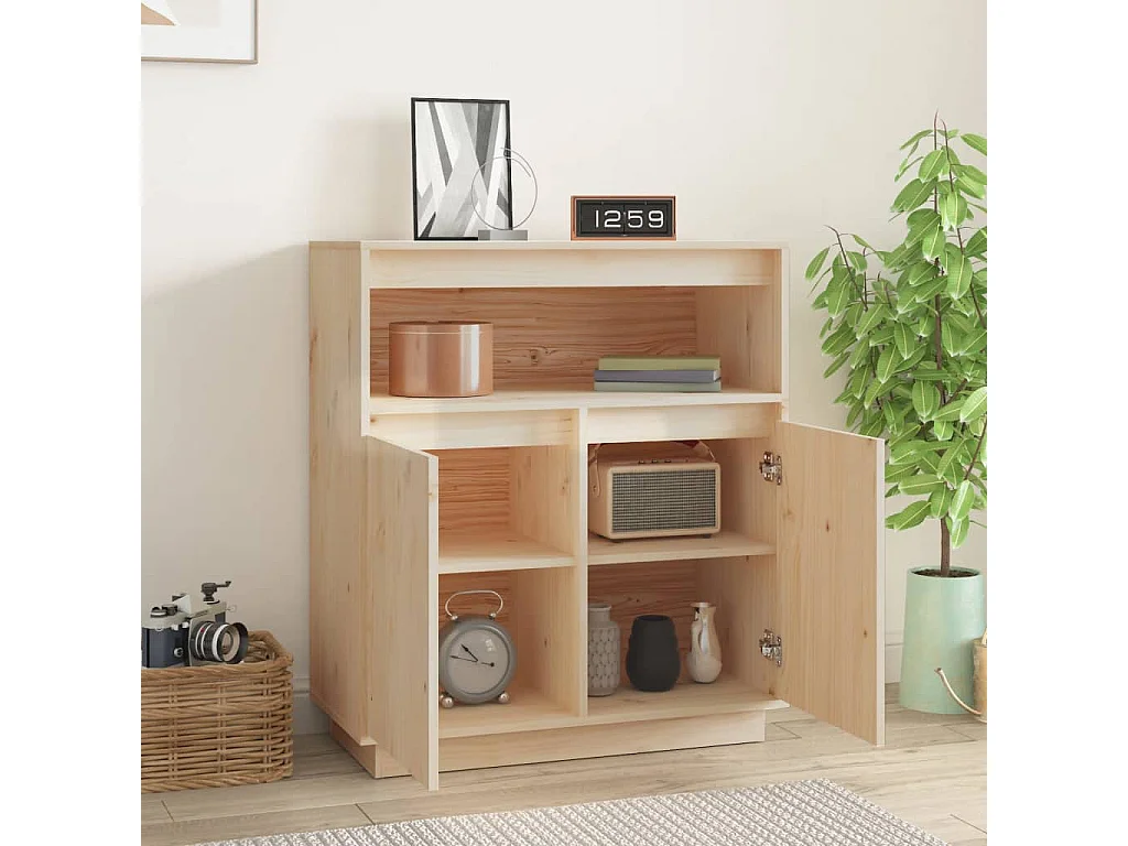 Sideboard Lowboard - 70x34x80 cm Massivholz Kiefer -RM69399