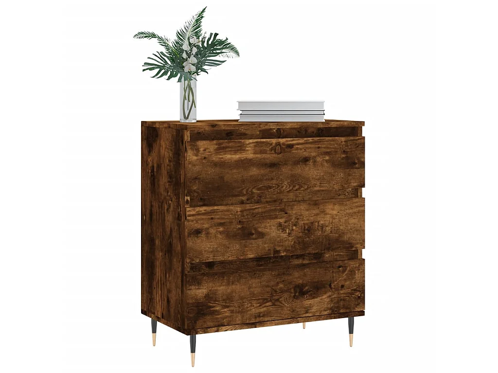 Sideboard Anrichte Räuchereiche 60x35x70 cm Holzwerkstoff -RM62252