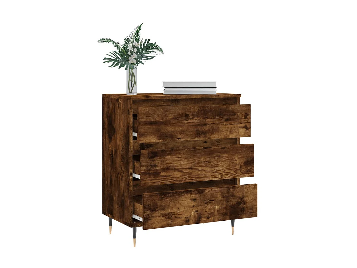 Sideboard Anrichte Räuchereiche 60x35x70 cm Holzwerkstoff -RM62252