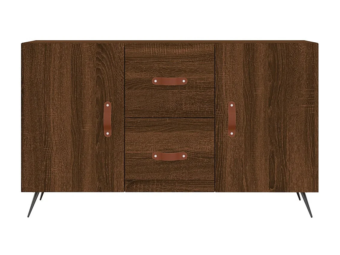 Sideboard Lowboard - Braun Eichen-Optik 100x36x60 cm Holzwerkstoff -RM29802