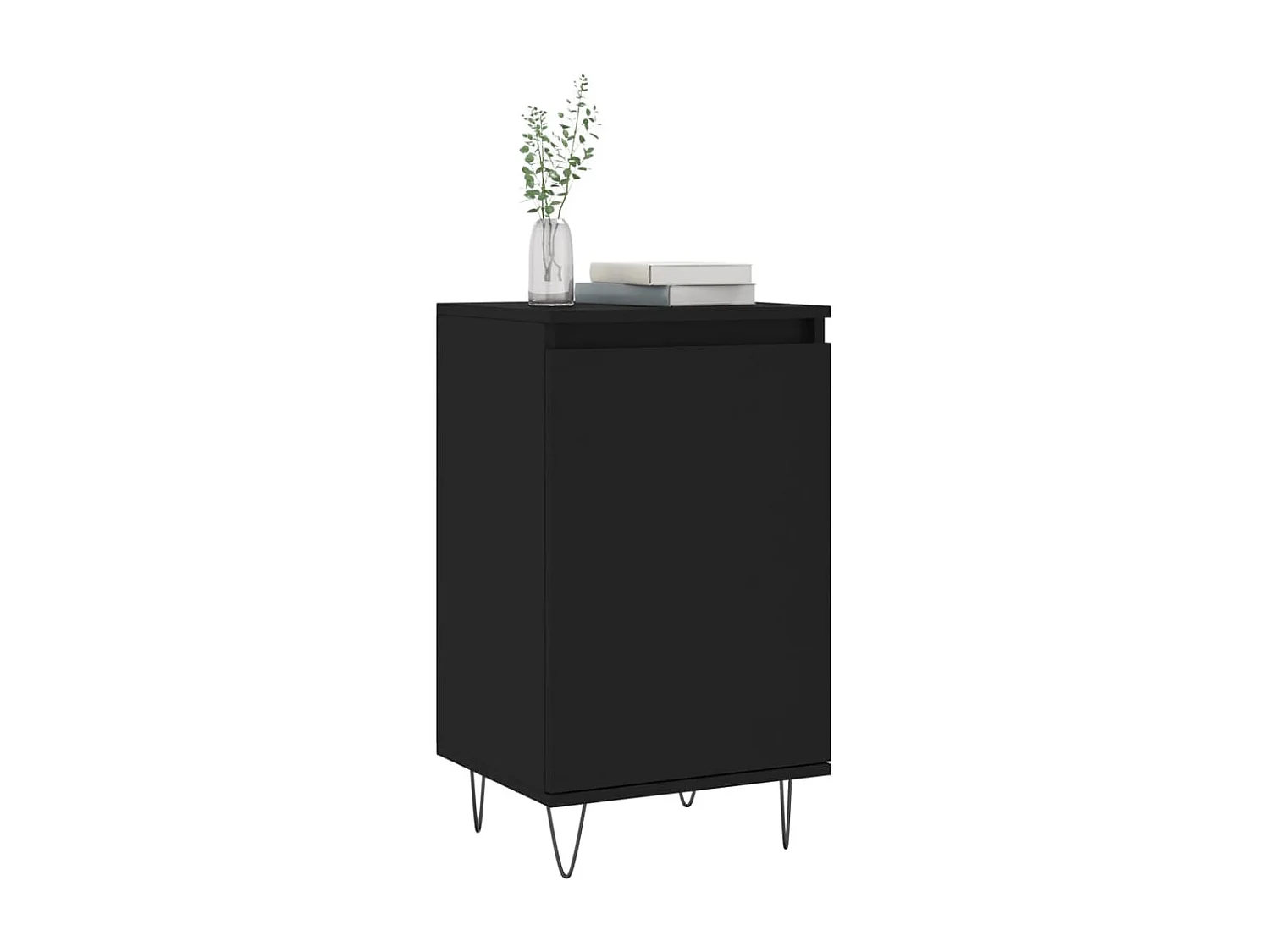 Sideboards Schwarz im 2er-Set Anrichten 40x35x70 cm Holzwerkstoff -RM80141