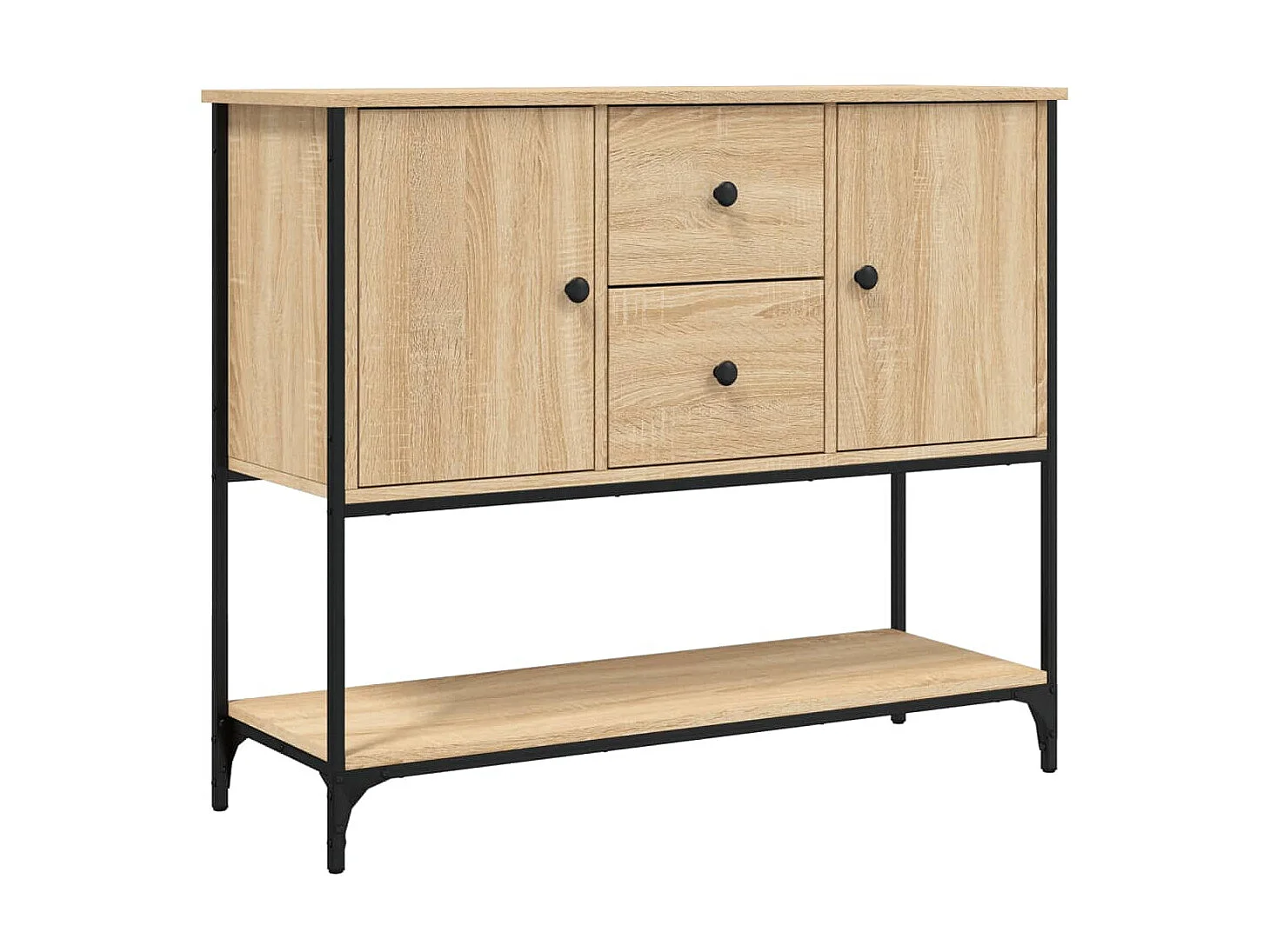 Sideboard Anrichte Sonoma-Eiche 100x36x85 cm Holzwerkstoff -RM49907