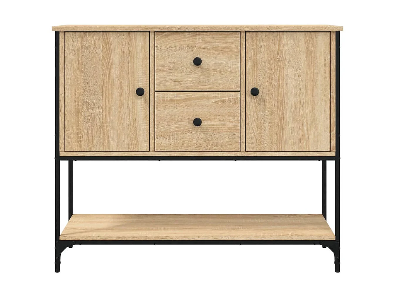 Sideboard Anrichte Sonoma-Eiche 100x36x85 cm Holzwerkstoff -RM49907