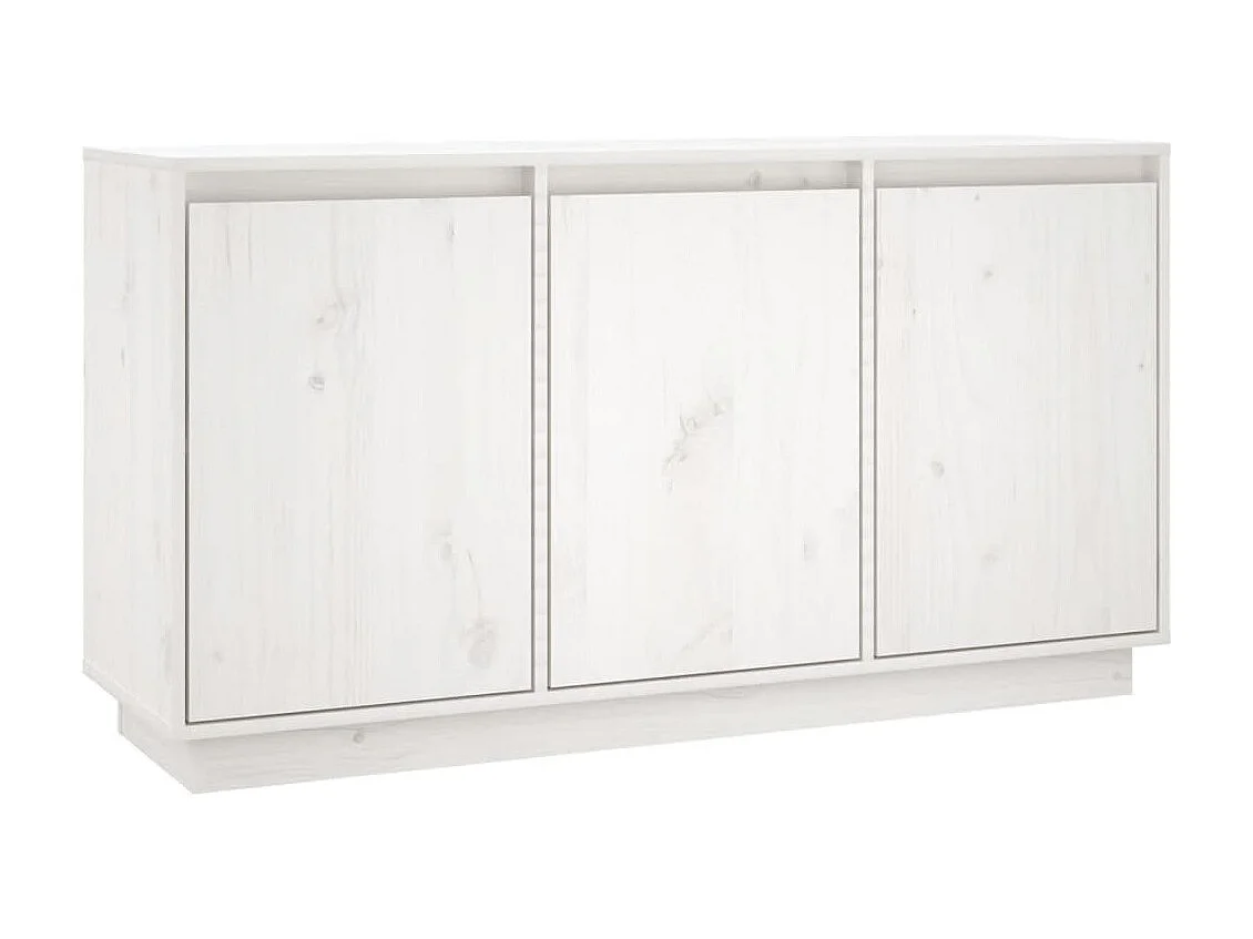 Sideboard Weiß Anrichte 111x34x60 cm Massivholz Kiefer -RM58437