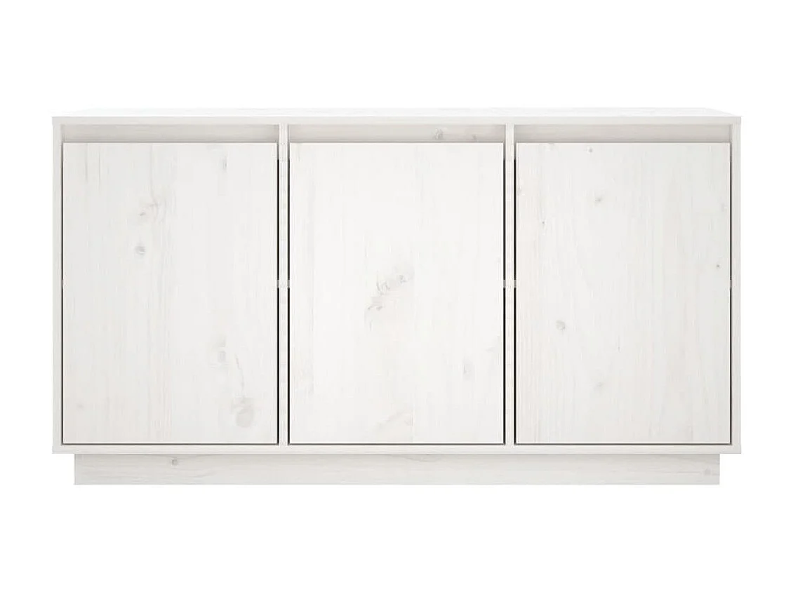 Sideboard Weiß Anrichte 111x34x60 cm Massivholz Kiefer -RM58437