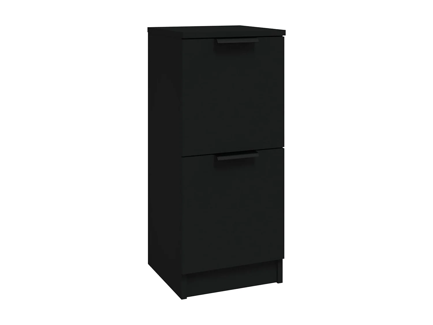 Sideboard Schwarz Anrichte 30x30x70 cm Holzwerkstoff -RM40878