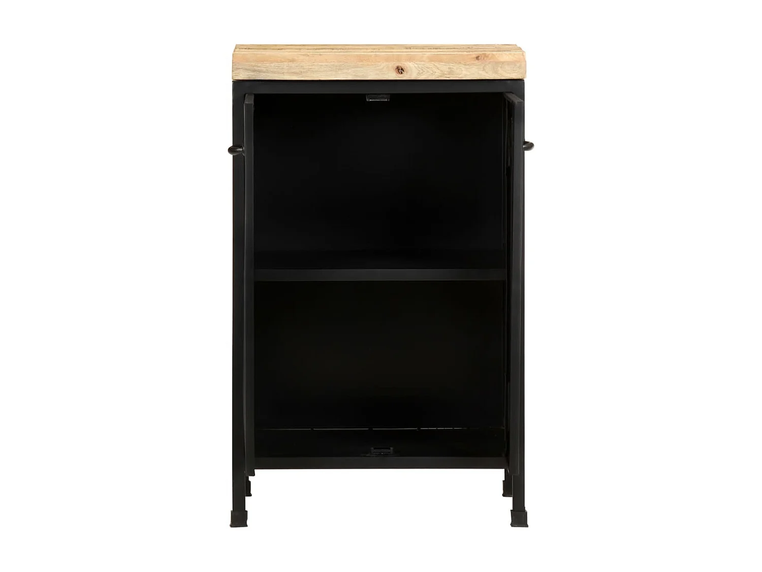 Sideboard Anrichte - 47x35x76 cm Raues Mangoholz -RM84390