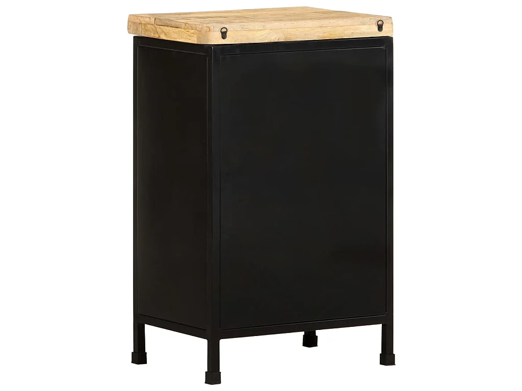 Sideboard Anrichte - 47x35x76 cm Raues Mangoholz -RM84390