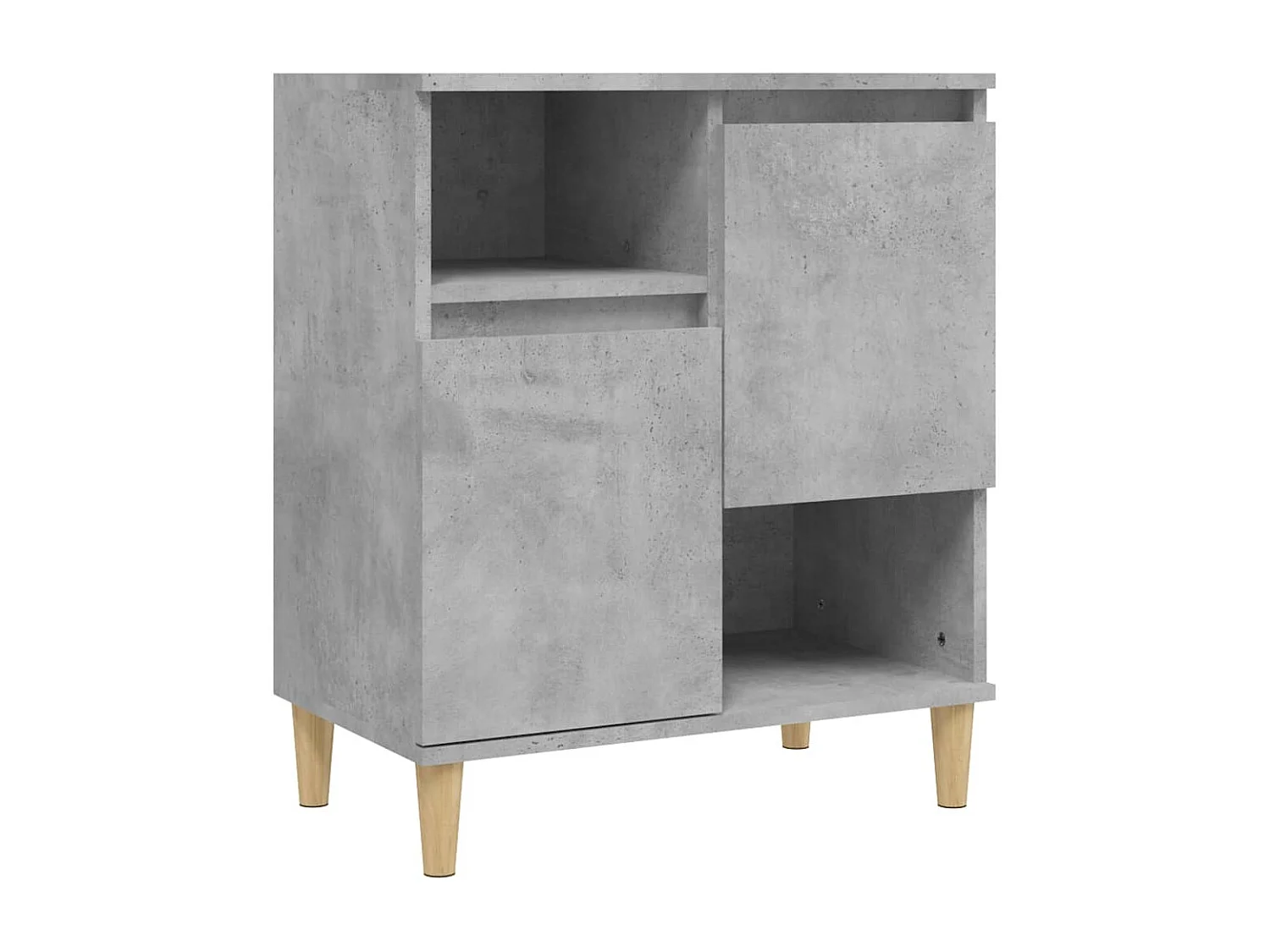 Sideboard Lowboard - Betongrau 60x35x70 cm Holzwerkstoff -RM10005