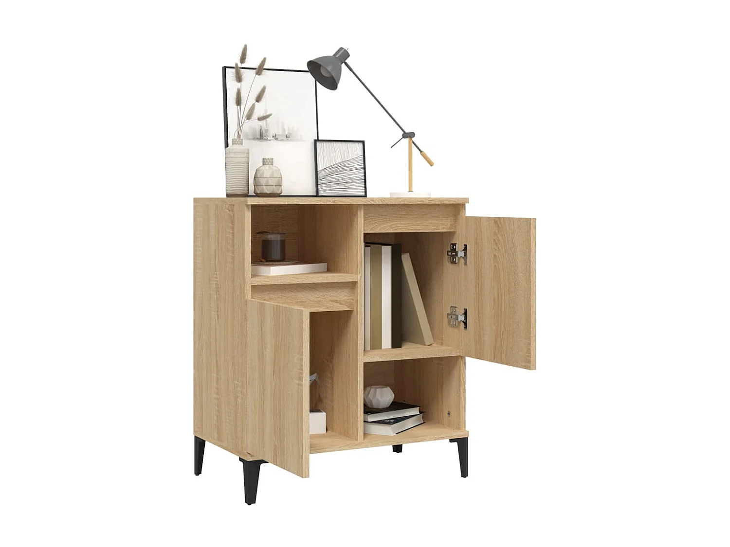 Sideboard Anrichte Sonoma-Eiche 60x35x70 cm Holzwerkstoff -RM39760