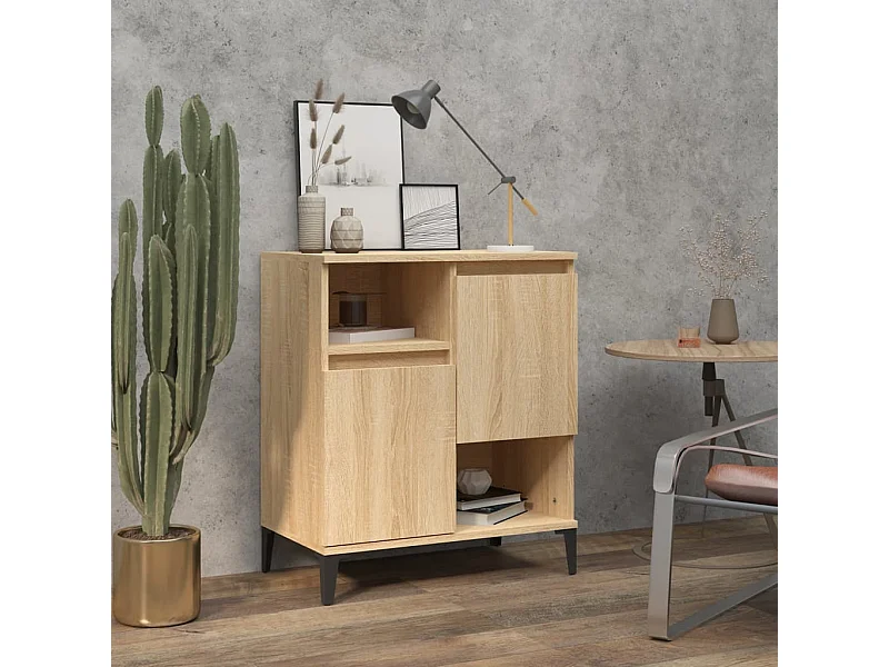 Sideboard Anrichte Sonoma-Eiche 60x35x70 cm Holzwerkstoff -RM39760