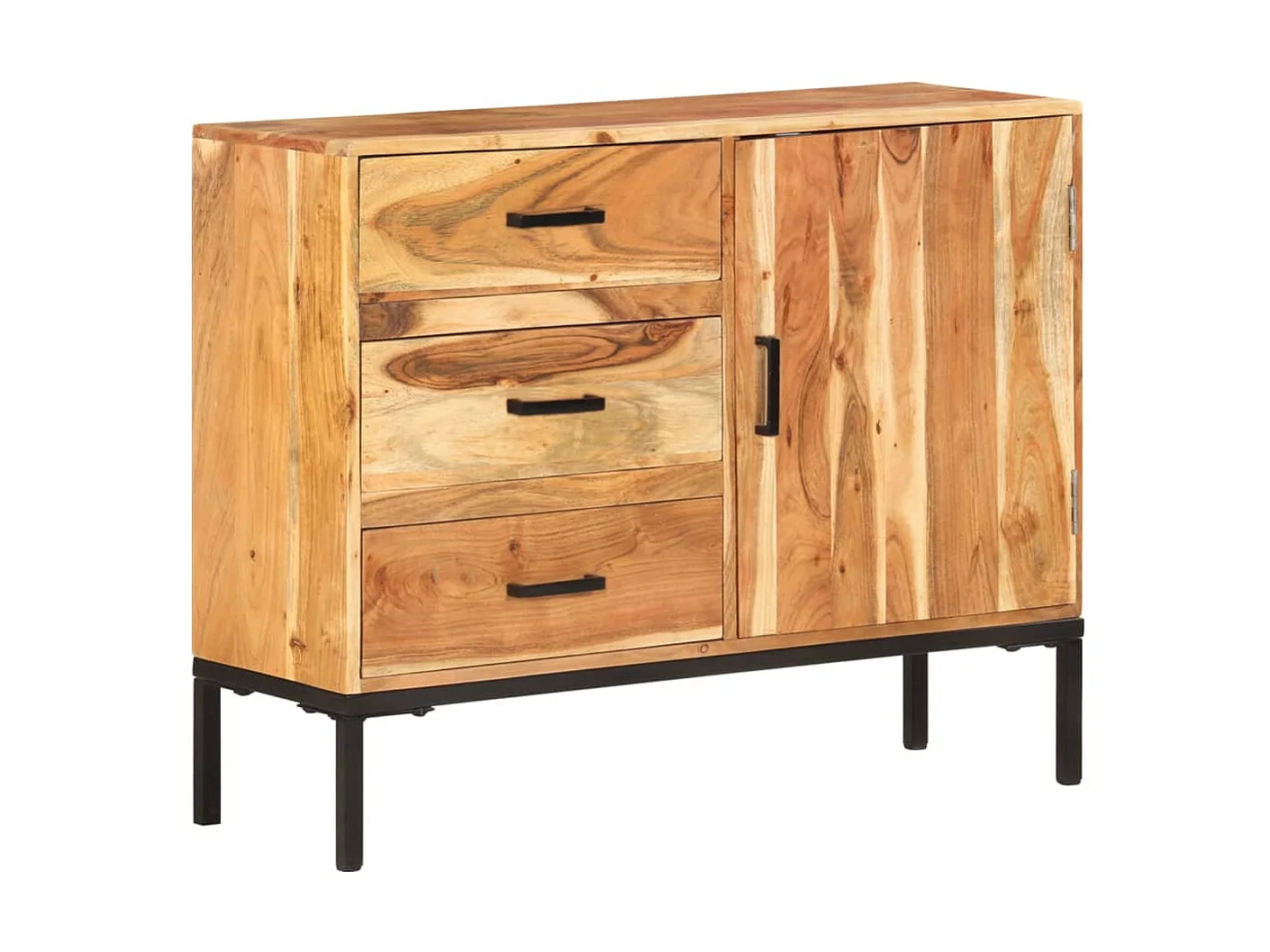 Sideboard Lowboard - 88x30x73 cm Akazie Massivholz -RM76067