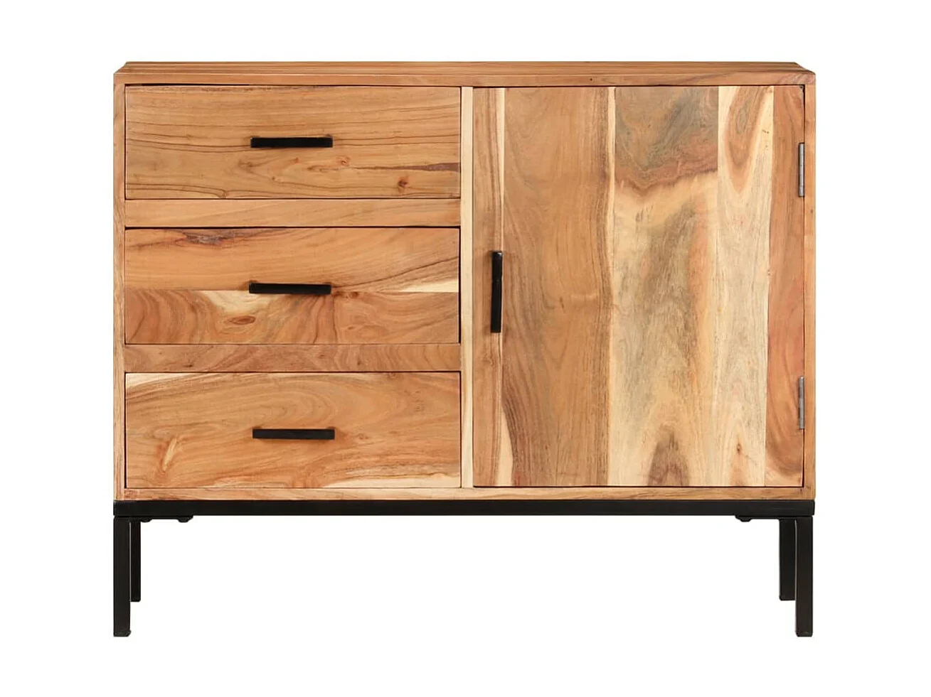 Sideboard Lowboard - 88x30x73 cm Akazie Massivholz -RM76067