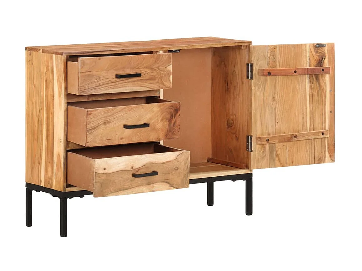 Sideboard Lowboard - 88x30x73 cm Akazie Massivholz -RM76067
