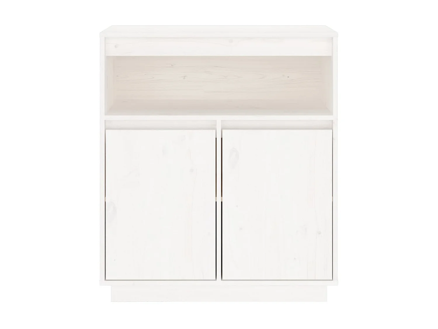 Sideboard Weiß Anrichte 70x34x80 cm Massivholz Kiefer -RM50915