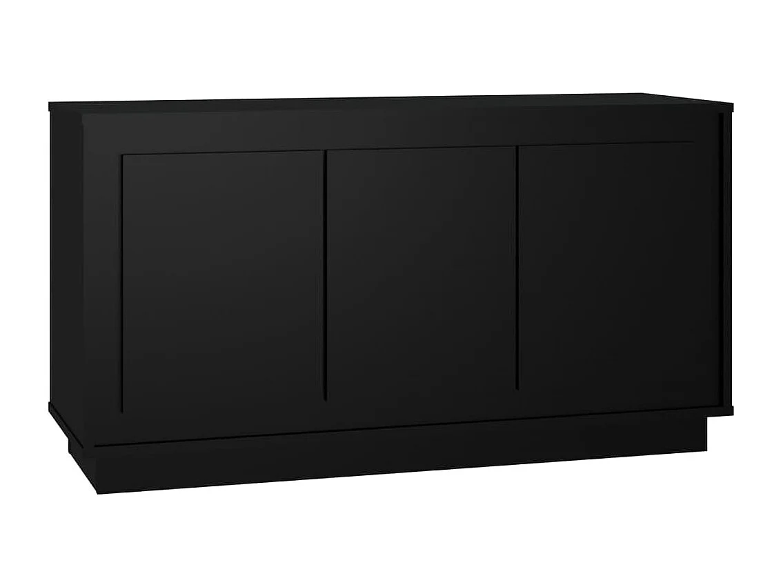 Sideboard Schwarz Anrichte 102x35x55 cm Holzwerkstoff -RM48976