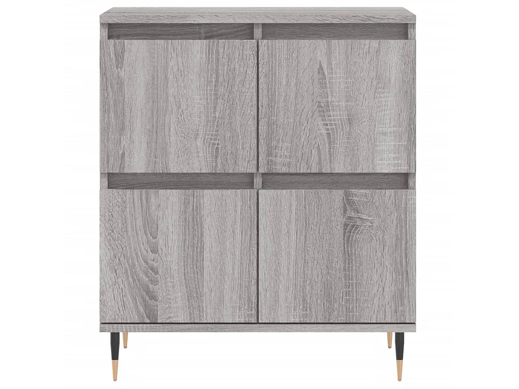 Sideboards Grau im 2er-Set Anrichten Sonoma Holzwerkstoff -RM89772