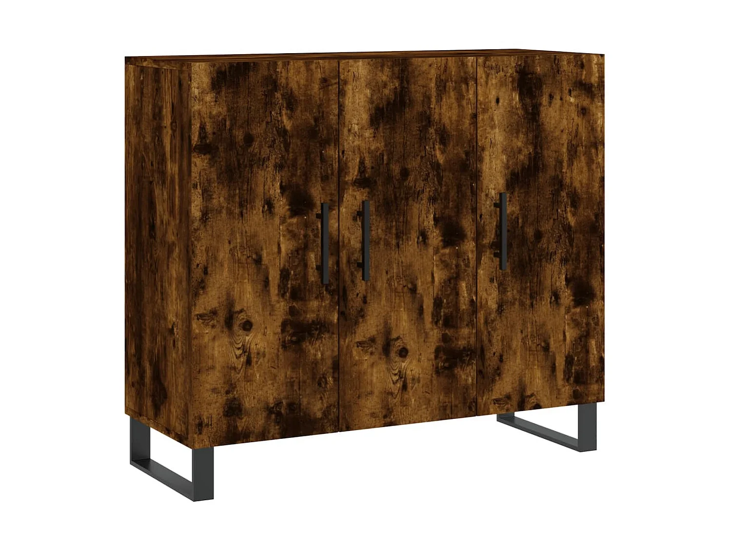 Sideboard Anrichte Räuchereiche 90x34x80 cm Holzwerkstoff -RM83533