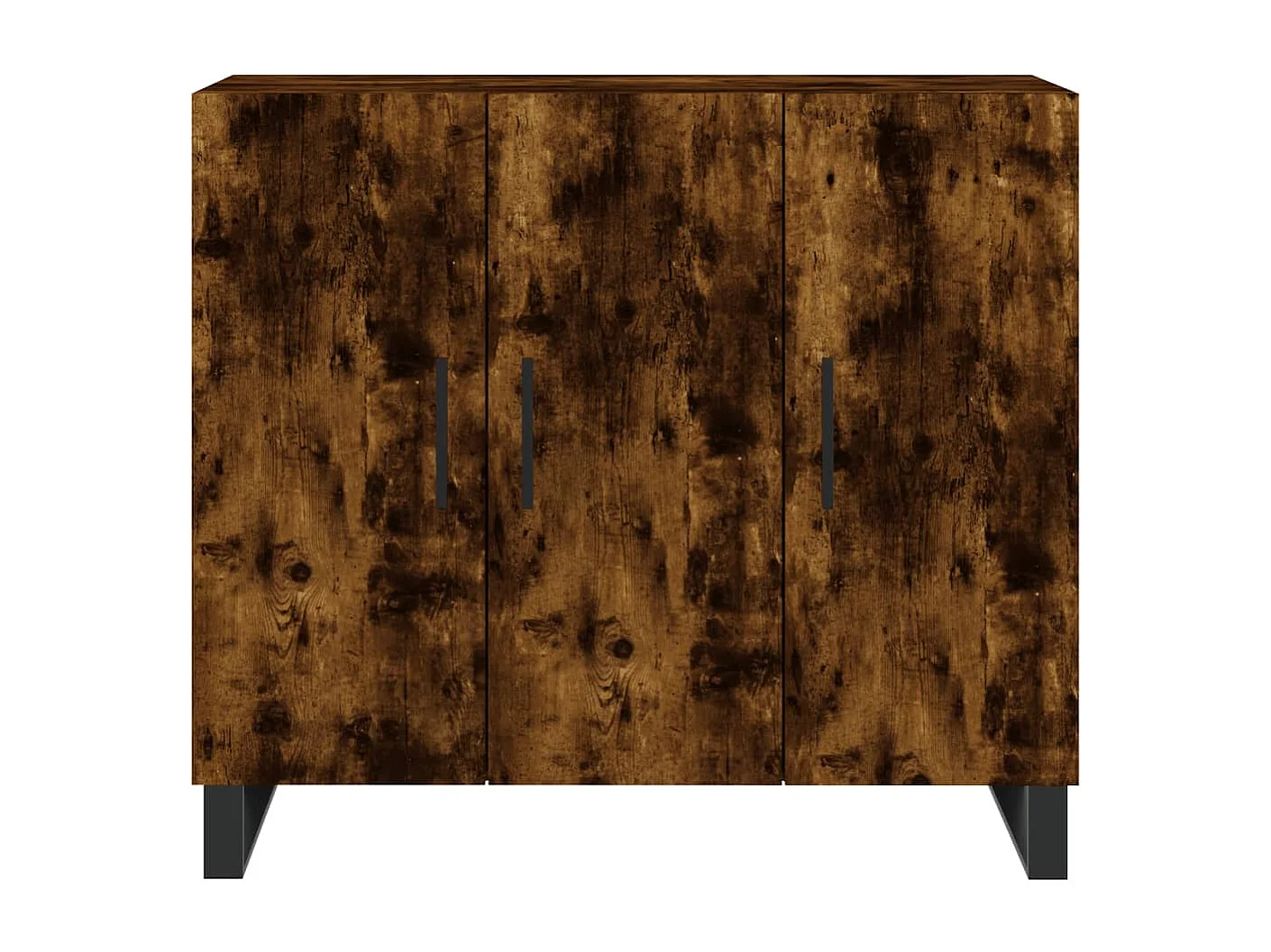 Sideboard Anrichte Räuchereiche 90x34x80 cm Holzwerkstoff -RM83533