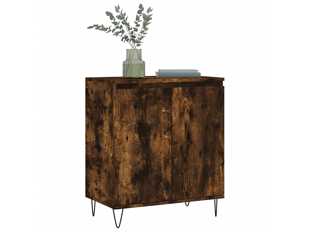 Sideboard Anrichte Räuchereiche 60x35x70 cm Holzwerkstoff -RM83620