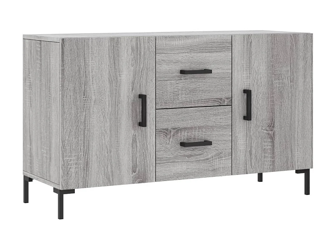 Sideboard Grau Sonoma - Lowboard 100x36x60 cm Holzwerkstoff -RM13351