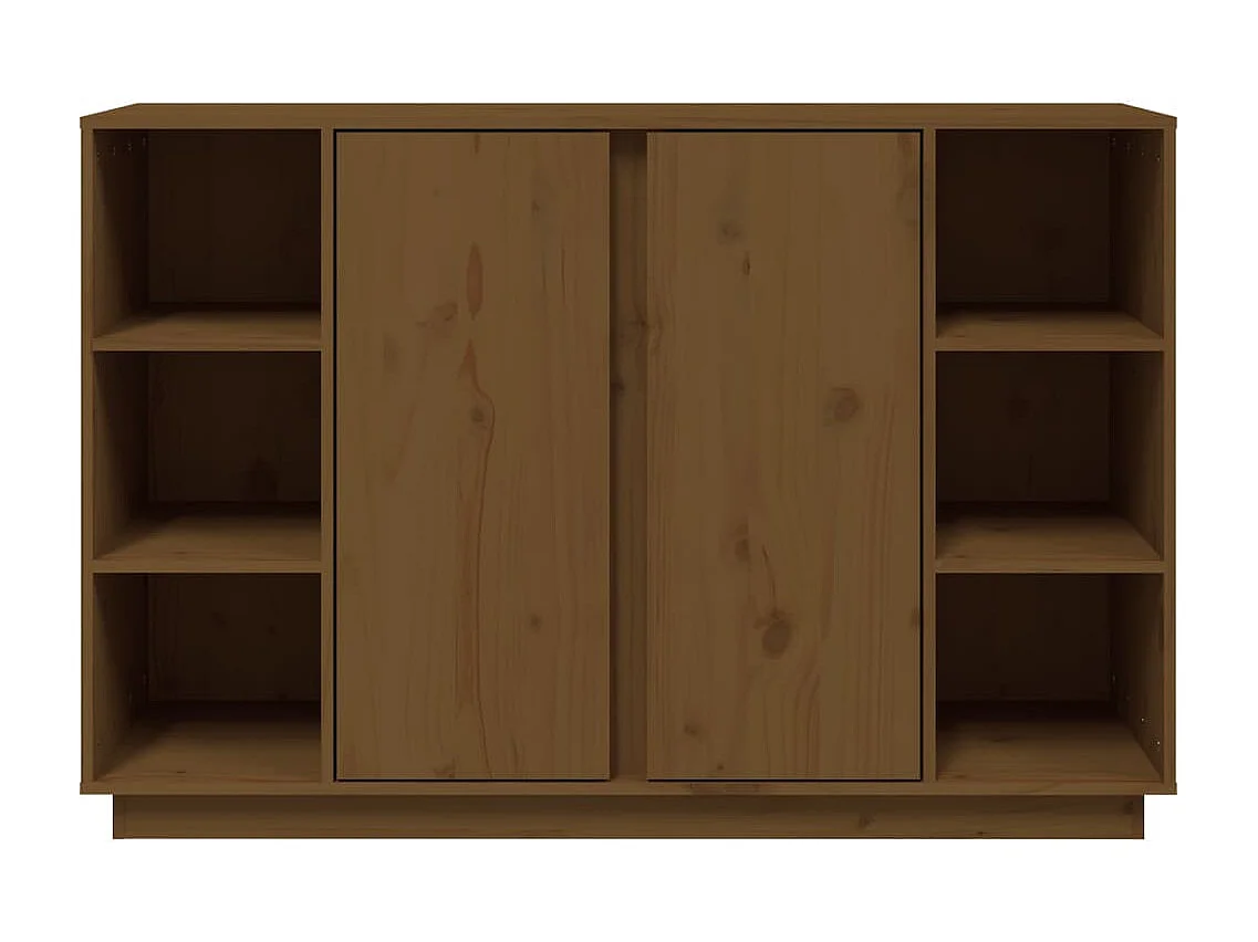 Sideboard Lowboard - Honigbraun 120x35x80 cm Massivholz Kiefer -RM57520