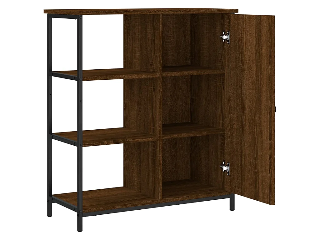 Sideboard Lowboard - Braun Eichen-Optik 70x30x80 cm Holzwerkstoff -RM76156