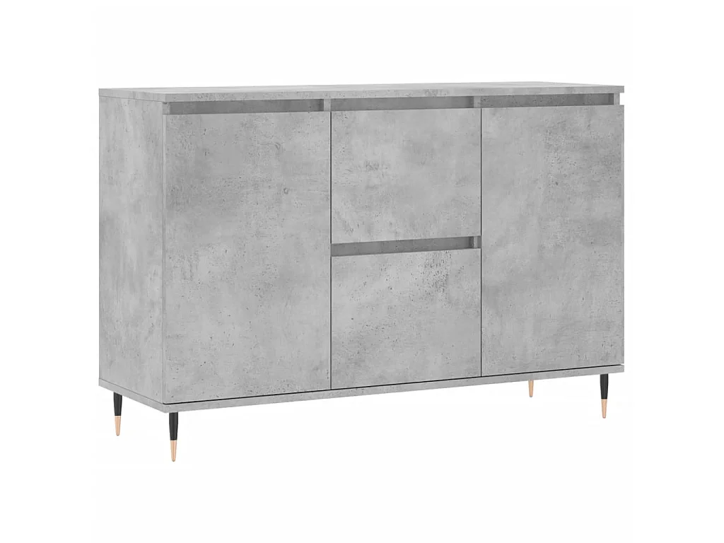 Sideboard Lowboard - Betongrau 104x35x70 cm Holzwerkstoff -RM42901
