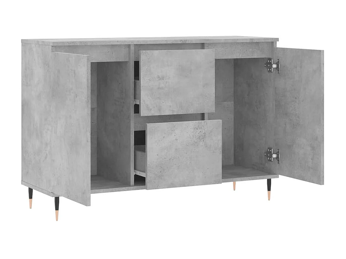 Sideboard Lowboard - Betongrau 104x35x70 cm Holzwerkstoff -RM42901